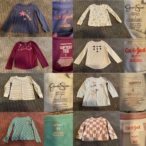 11 piece - Girls 5T long sleeve tee lot